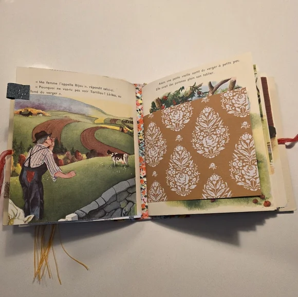 Tortillou Little Golden Book Handmade Decorated Junk Journal - Picture 6 of 13